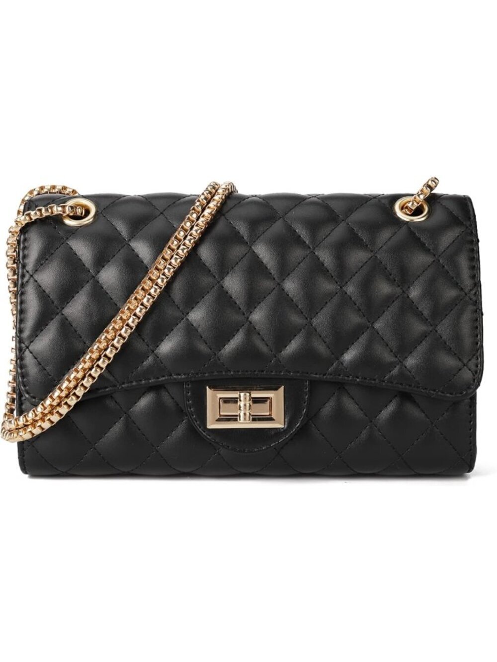 Trendy Quilted Crossbody Purse for Women | Stylish Shoulder Bag with Chain